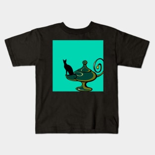 THE CAT AND THE LAMP Kids T-Shirt